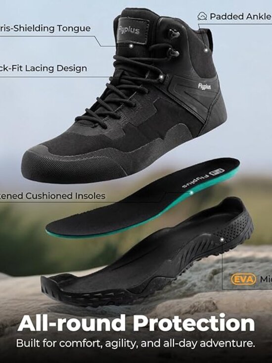 Men\'s Waterproof Tactical Boots: Black | Big Green Bear main image 4